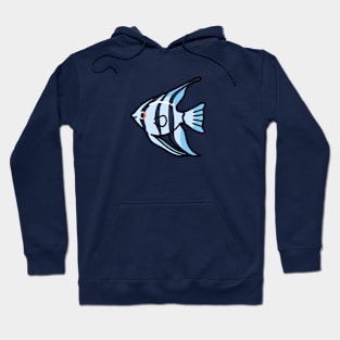 Blue Zebra Angelfish Hoodie